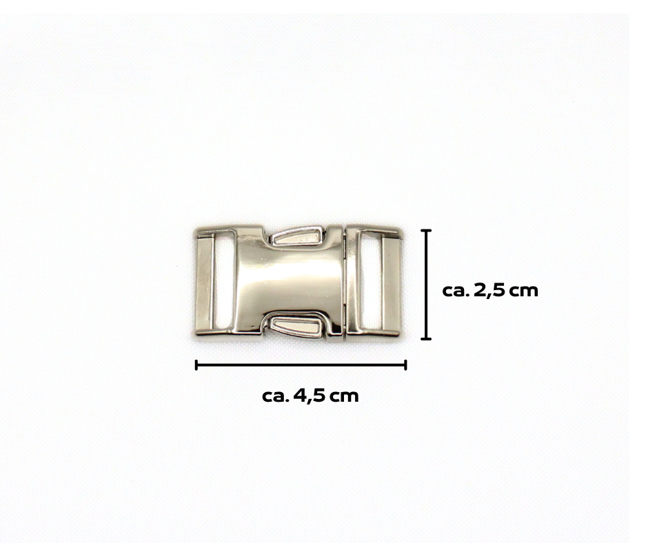 Halsband mit Metallschnalle, 2,5 cm